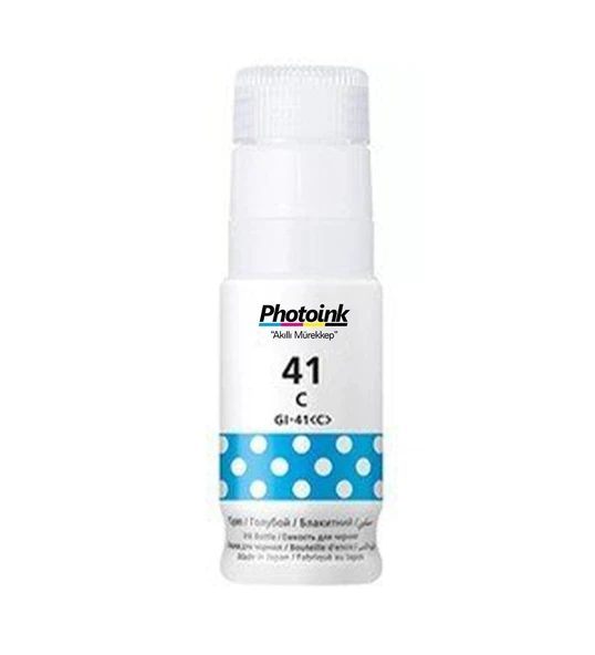 Canon GI-41 G1420 G2420 G3470 G3430 G4470 G2460 G3420 G3460 G3480 Uyumlu Photoink Mavi Mürekkep 70 ML ürün görseli 1