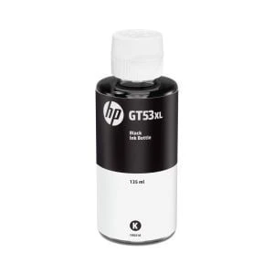 HP GT53XL 135 ml 6000 Sayfa Kapasiteli Siyah Orijinal Mürekkep Şişesi 1VV21AE ürün görseli 1