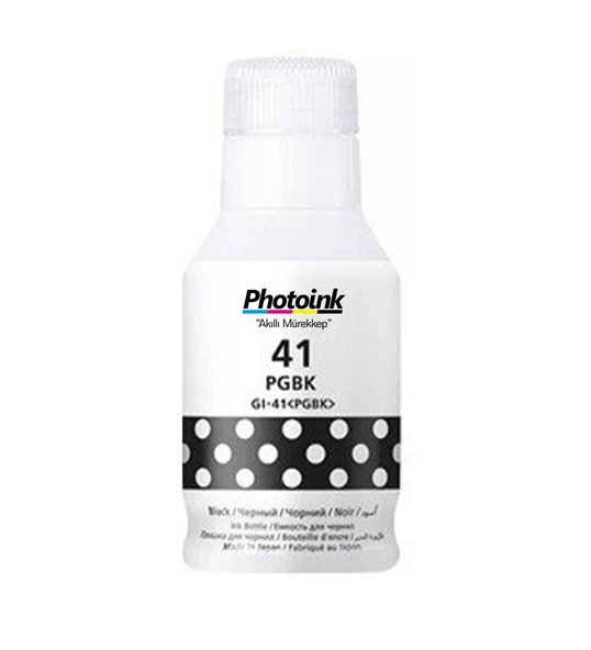 Canon GI-41 G1420 G2420 G3430 G2460 G4470 G3470 G3420 G3460 G3480 Uyumlu Photoink Siyah Mürekkep 135 ML ürün görseli 1