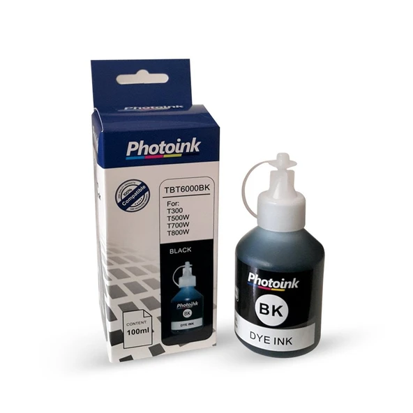 Brother BT 60 uyumlu 100 ml SİYAH PHOTOINK PLUS Mürekkep T220/T420W/T520W ürün görseli 1