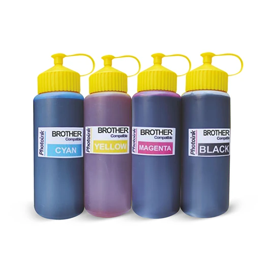 Brother Yazıcılar için uyumlu 4 Renk 500 ml Mürekkep SETİ (PHOTOINK Akıllı Mürekkep) -T220/T420W/T520W ürün görseli 1