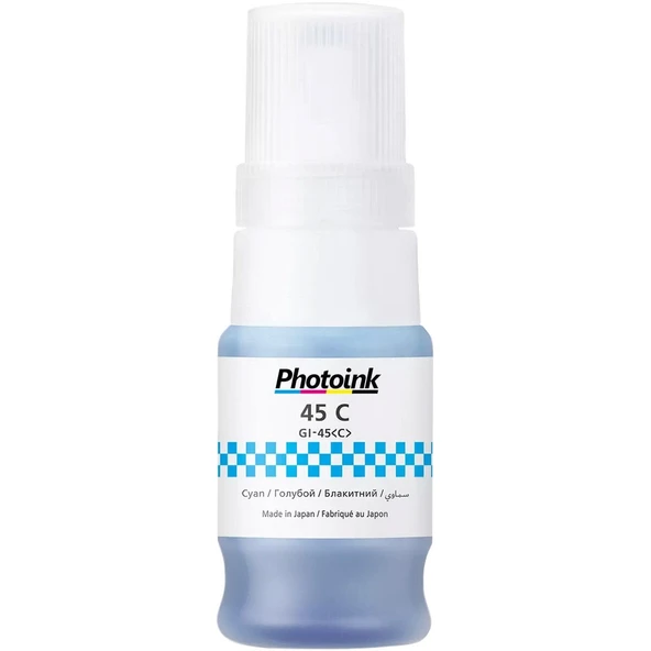 Canon GI45/GX1040/GX2040 Photoink Mavi Mürekkep 70 ML ürün görseli 1