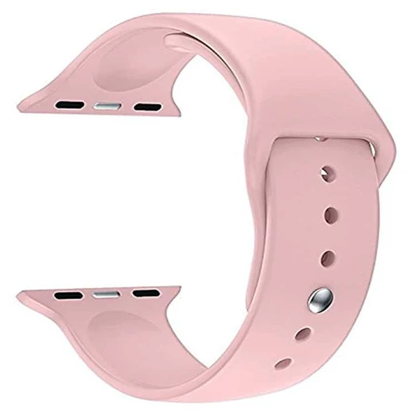 Winex 42-49mm Yeni Nesil Apple Uyumlu Akıllı Saat Kordonu Silikon Pembe ürün görseli 1