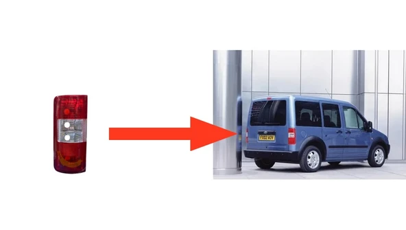 STOP LAMBASI SOL CONNECT TOURNEO TRANSİT (2002=>2013) (DUYSUZ) - Resim 2