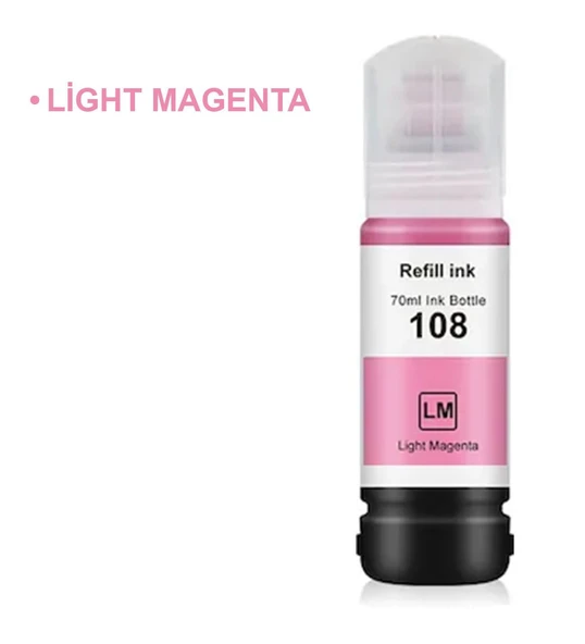 EPSON 108 Uyumlu LIGHT KIRMIZI PHOTOINK MÜREKKEP -EPSON  L8050 -l8100 -l18050 ürün görseli 1
