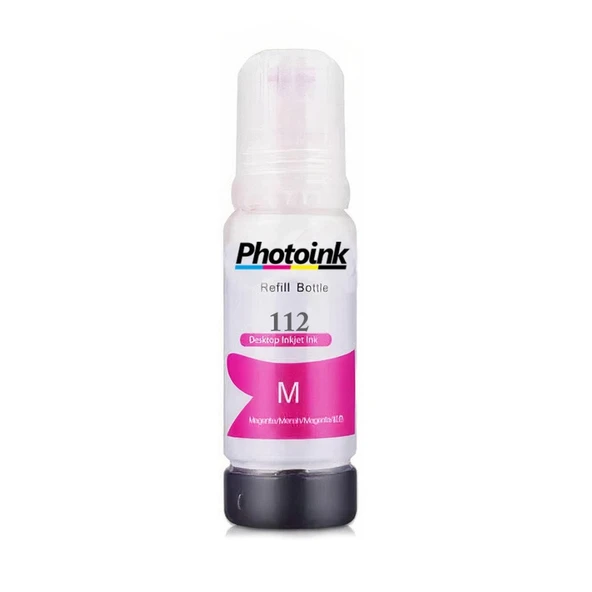 EPSON 112 ECOTANK PHOTOINK PIGMENT KIRMIZI MÜREKKEP  L6580 L15180 L6570 M15140 L6550 L6490 L6460 L15160 L15150 L11160 ürün görseli 1