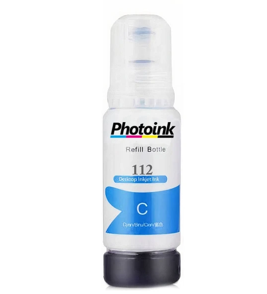 EPSON 112 ECOTANK PHOTOINK PIGMENT MAVİ MÜREKKEP  L6580 L15180 L6570 M15140 L6550 L6490 L6460 L15160 L15150 L11160 ürün görseli 1