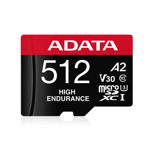 Adata 512 GB High Endurance microSDXC 4K U3 V30 A2 Hafıza Kartı ürün görseli 1