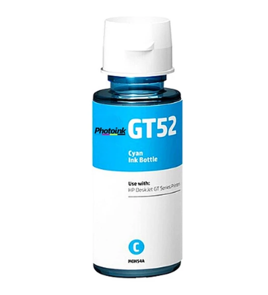 HP GT52 MAVİ MÜREKKEP ( M0H54AE ) PHOTOINK PLUS MAVİ Mürekkep -  HP Smart Tank 670 700 720 750 790 ürün görseli 1