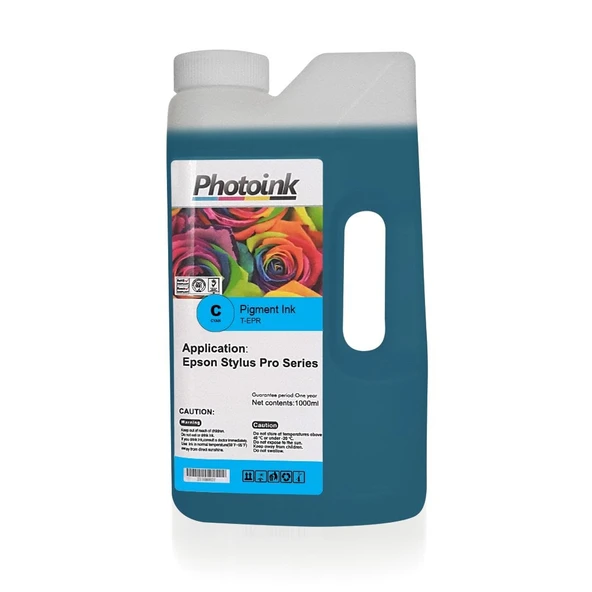 EPSON Stylus Pro için 1000 ml MAVİ CYAN Pigment Plotter Mürekkep (T-EPR) ürün görseli 1
