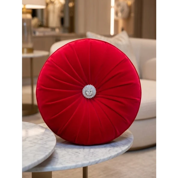 Lotus Kırmızı Kırlent ürün görseli 1