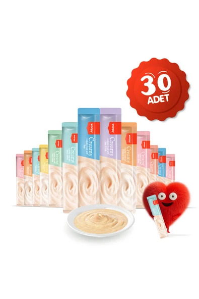 Wanpy Krema Kedi Ödül Maması 14gr (30 Adet) (Karışık Çeşitli) ürün görseli 1