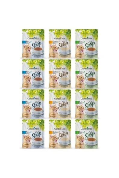 Gardenmix Garden Mix Karışık Kedi Çorbası 40gr - 12 Adet ürün görseli 1
