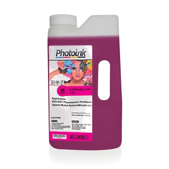 EPSON DX5 / DX7/5113 için Süblimasyon 1000 ml KIRMIZI MAGENTA Geniş Format Mürekkep (T-SD7) ürün görseli 1