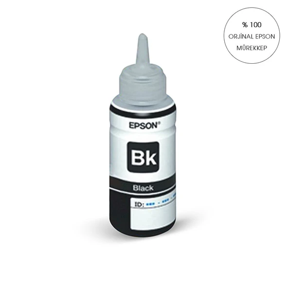 ORİJİNAL SİYAH Epson L800 / L810 / L850 / L1800 için ve 6 RENKLİ TÜM EPSON YAZICILAR İÇİN 70 ml. T6731 Mürekkep ürün görseli 1