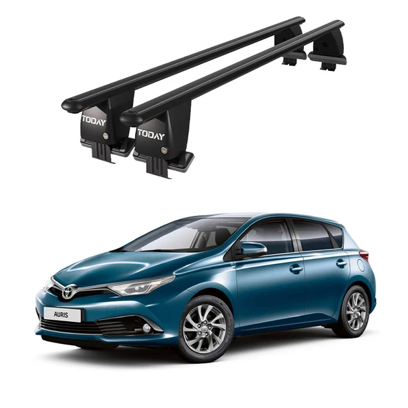 Royal Toyota Auris (2018 ve Sonrası) Uyumlu Siyah Kilitli Ara Atkı Port Bagaj Tavan Barı ürün görseli 1