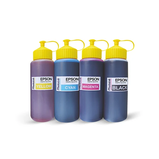 Epson Claria ve L Serisi Yazıcılar için uyumlu 4x500 ml Mürekkep Seti (PHOTOINK Akıllı Mürekkep) L100/110/200/210/220/ 300/310/355/455/550 /800/810/850/1300/1800/ l382/l386/l455/1455/L3050/L3060/L3070 ürün görseli 1