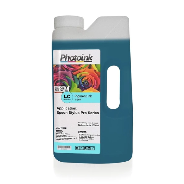 EPSON Stylus Pro için 1000 ml AÇIK MAVİ LIGHT CYAN Pigment Plotter Mürekkep (T-EPR) ürün görseli 1