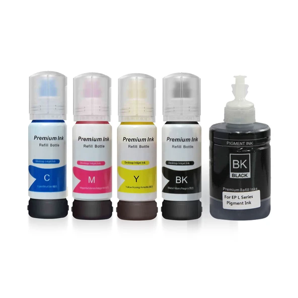 EPSON 105/106 ECOTANK PHOTOINK 5 RENK SET  MÜREKKEP L7160  L7180 ürün görseli 1