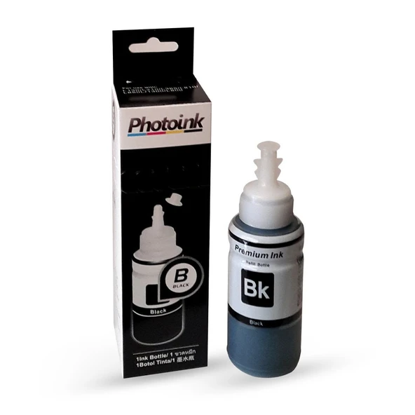 Epson T6641 uyumlu 70 ml SİYAH Mürekkep - KUTULU ÖZEL AMBALAJINDA PHOTOINK PLUS MÜREKKEP - L800/L805/L810/L850/L1300/L1800/ l382/l386/l455/1455/L3050/L3060/L3070 ürün görseli 1