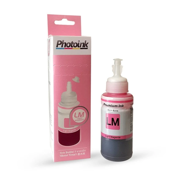 Epson T6736 uyumlu 70 ml LIGHT KIRMIZI Mürekkep (6 renkli yazıcılar için) - KUTULU ÖZEL AMBALAJINDA PHOTOINK PLUS MÜREKKEP - L800/L805/L810/L850/L1300/L1800/ l382/l386/l455/1455 ürün görseli 1