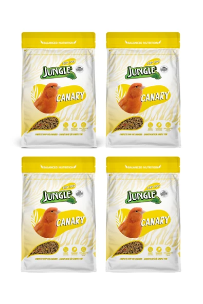 Jungle 4lü Kanarya Yemi Yüksek Vitaminli Zengin İçerik 400 gr X 4 ADET ürün görseli 1