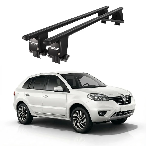 Royal Renault Koleos (2008 - 2016) Uyumlu Siyah Kilitli Ara Atkı Port Bagaj Tavan Barı ürün görseli 1