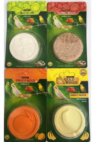 Gold Wings Premium -Gaga Taşı+Mineral Blok+ Enerji Blok Set (4 Adet) ürün görseli 1