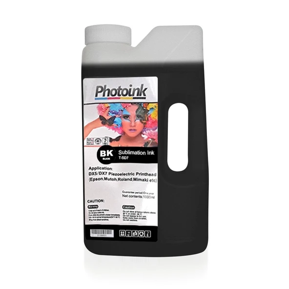 EPSON DX5 / DX7/5113 için Süblimasyon 1000 ml SİYAH BLACK Geniş Format Mürekkep (T-SD7) ürün görseli 1