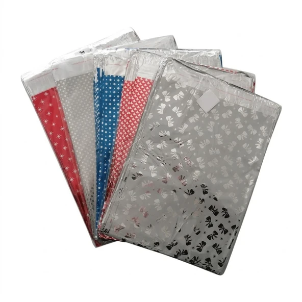 ŞeyliŞeyler - Metalize Yapışkanlı Hediye Poşeti 11 x 12 cm 1 Paket (100 Adet) ürün görseli 1