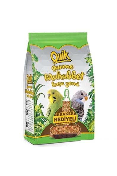 Quik Gurme Kraker Hediyeli Muhabbet Kuşu Yemi 500 Gr ürün görseli 1