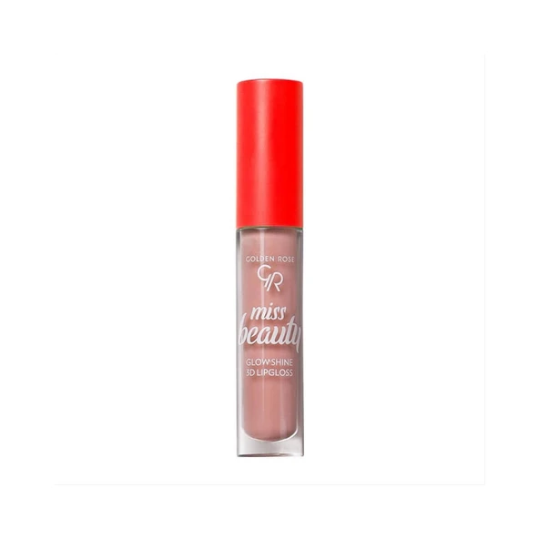 Golden Rose Miss Beauty Glow Shine 3D Lipgloss - 01 Nude Chic - Dudak Parlatıcısı 4.5 ml ürün görseli 1
