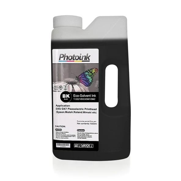EPSON S30610 için Özel Üretilmiş 1000 ml SİYAH  ECO SOLVENT Mürekkep ürün görseli 1