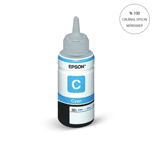 ORİJİNAL MAVİ Epson L800 / L810 / L850 / L1800 için ve 6 RENKLİ TÜM EPSON YAZICILAR İÇİN 70 ml.T6732 Mürekkep ürün görseli 1
