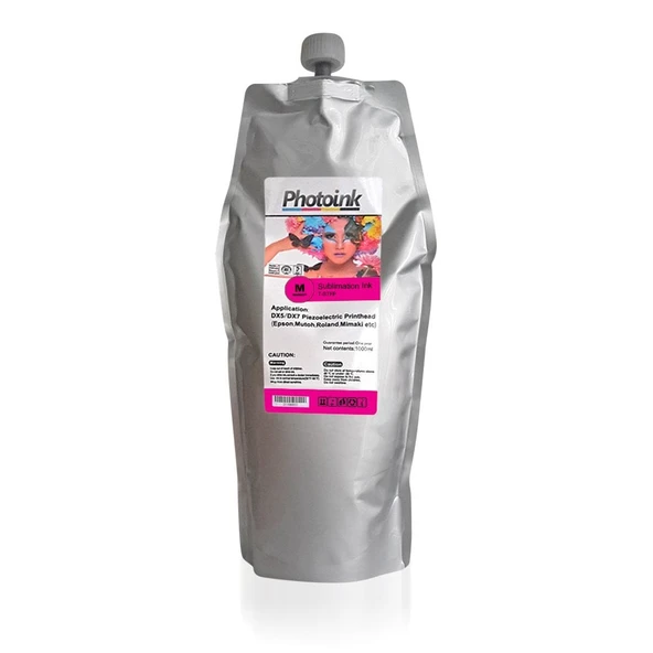 Epson DX5/DX7/5113 Kafalar  için 1000 ml KIRMIZI MAGENTA Süblimasyon Mürekkep (T-STFP) ürün görseli 1