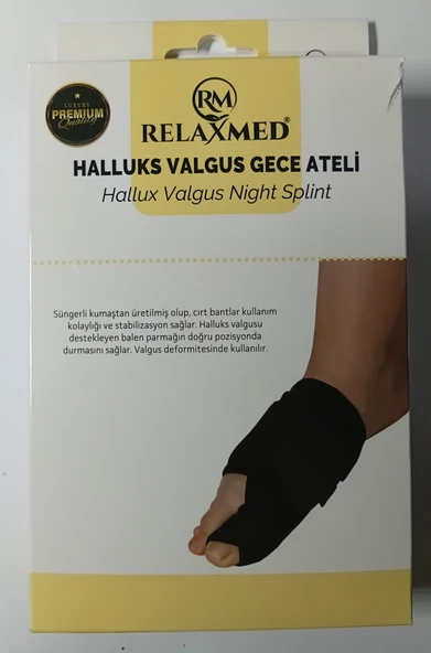 Halluks Valgus Gece Ateli  Balenli Ayak Başparmak Düzeltici ve Gece Korsesi SAĞ AYAK ürün görseli 1