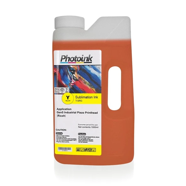 RICOH KAFA için 1000 ml SARI YELLOW Süblimasyon Mürekkep (T-SRG) ürün görseli 1