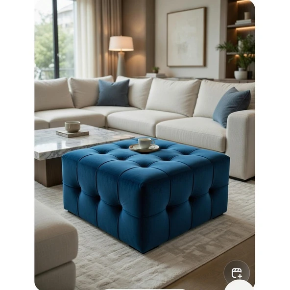 Kardelen Mavi 60X60 Cmlık Puf ürün görseli 1