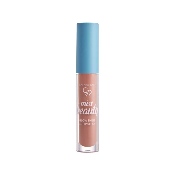 Golden Rose Miss Beauty Glow Shine 3D Lipgloss - 03 Soft Peach - Dudak Parlatıcısı 4.5 ml ürün görseli 1