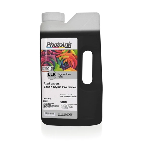 EPSON Stylus Pro için 1000 ml AÇIK SİYAH LIGHT LIGHT BLACK Pigment Plotter Mürekkep (T-EPR) ürün görseli 1