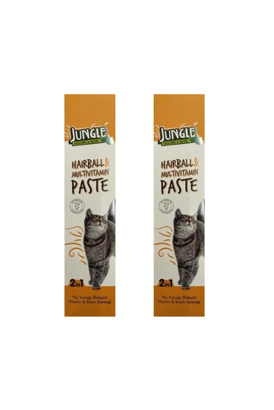 Jungle Hairball & Multivitamin Kedi Macunu 75 Ml (2 Adet) ürün görseli 1