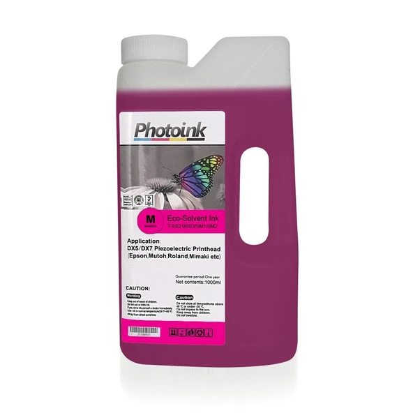 EPSON S30610 için Özel Üretilmiş 1000 ml KIRMIZI ECO SOLVENT Mürekkep ürün görseli 1