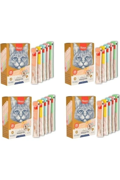 Wanpy Kedi Sıvı Ödül Karma 25 Li X 4 Lü Eko Paket ürün görseli 1