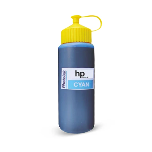HP Plotter için uyumlu 500 ml Cyan Mürekkep (PHOTOINK Akıllı Mürekkep ürün görseli 1