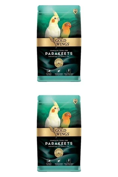 Gold Wings Paraket, Sultan ve Cennet Papağanı Yemi 1 kg x 2 Adet ürün görseli 1