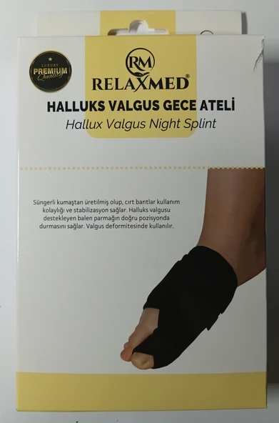 Halluks Valgus Gece Ateli  Balenli Ayak Başparmak Düzeltici ve Gece Korsesi SOL Ayak ürün görseli 1