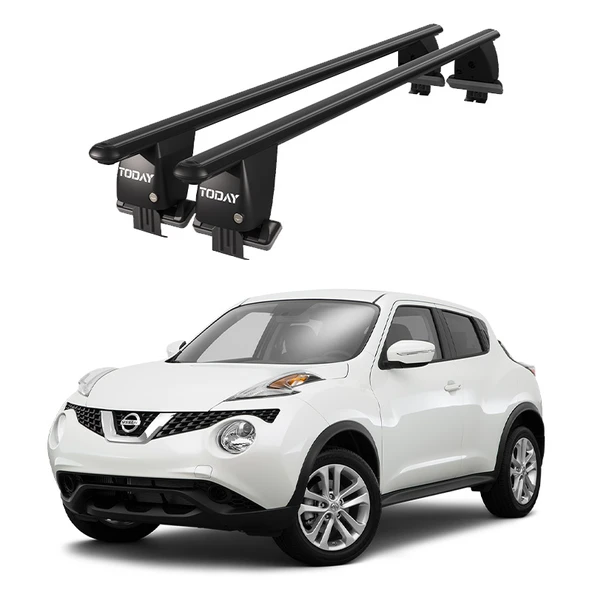 Royal Nissan Juke (2010 - 2019) Uyumlu Siyah Kilitli Ara Atkı Port Bagaj Tavan Barı ürün görseli 1