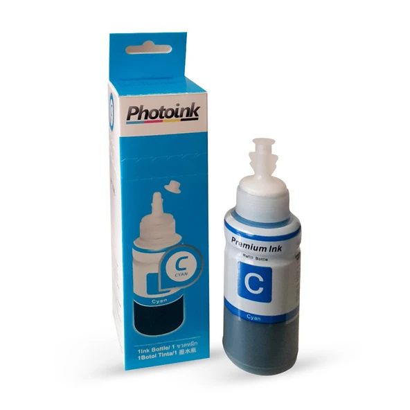 Epson T6642 uyumlu 70 ml MAVİ Mürekkep - KUTULU ÖZEL AMBALAJINDA PHOTOINK PLUS MÜREKKEP - L800/L805/L810/L850/L1300/L1800/ l382/l386/l455/1455/L3050/L3060/L3070 ürün görseli 1