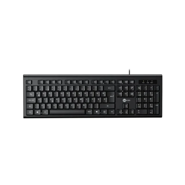 Lenovo Lecoo KB101 USB Kablolu Klavye F Siyah ürün görseli 1