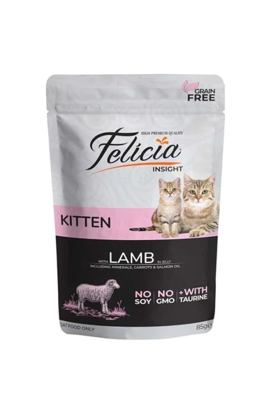 Felicia Kuzu Etli Yavru Kedi Pouch Mama 85 Gr X 12 ürün görseli 1